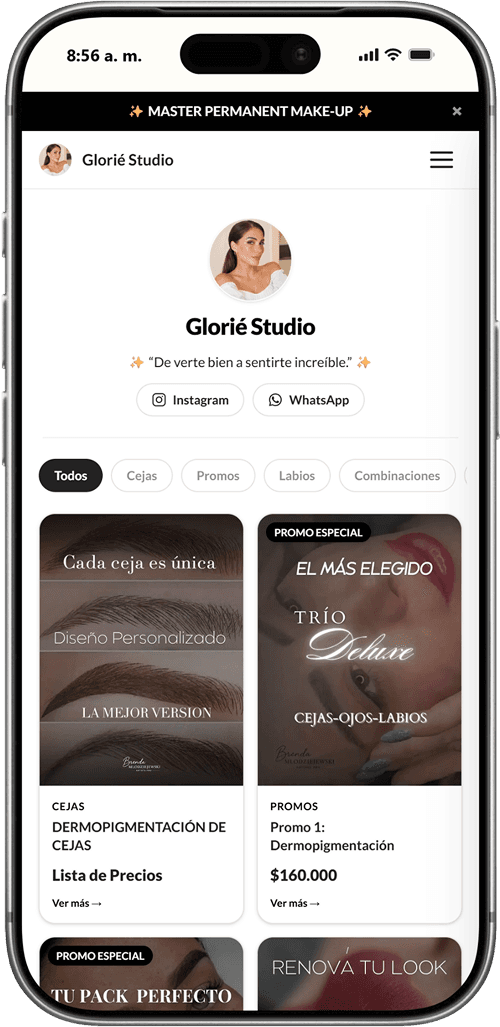 Captura de Glorié Studio